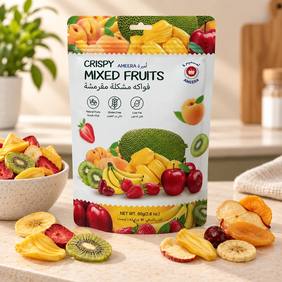 Ameera Crispy Mixed Fruits 80 g pouch