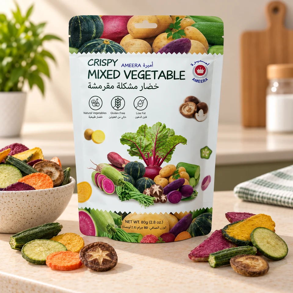 Ameera Crispy Mixed Vegetables 80 g pouch
