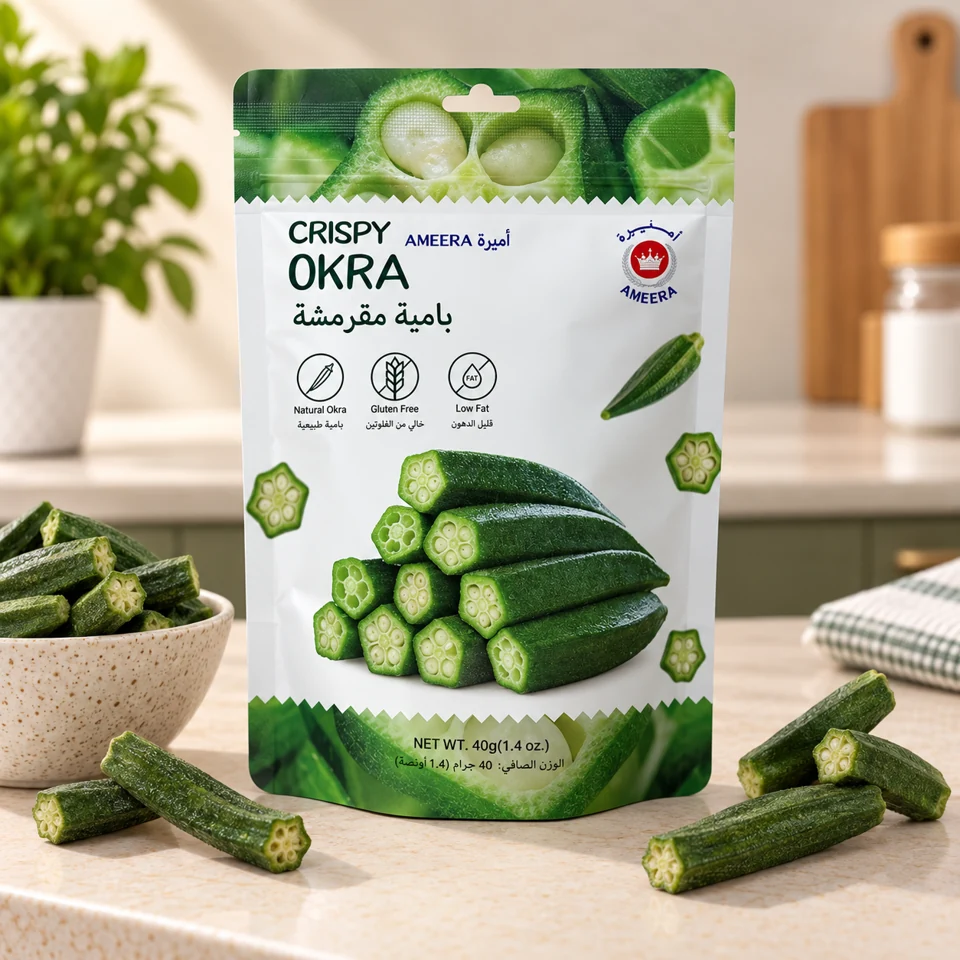 Ameera Crispy Okra 40 g pouch