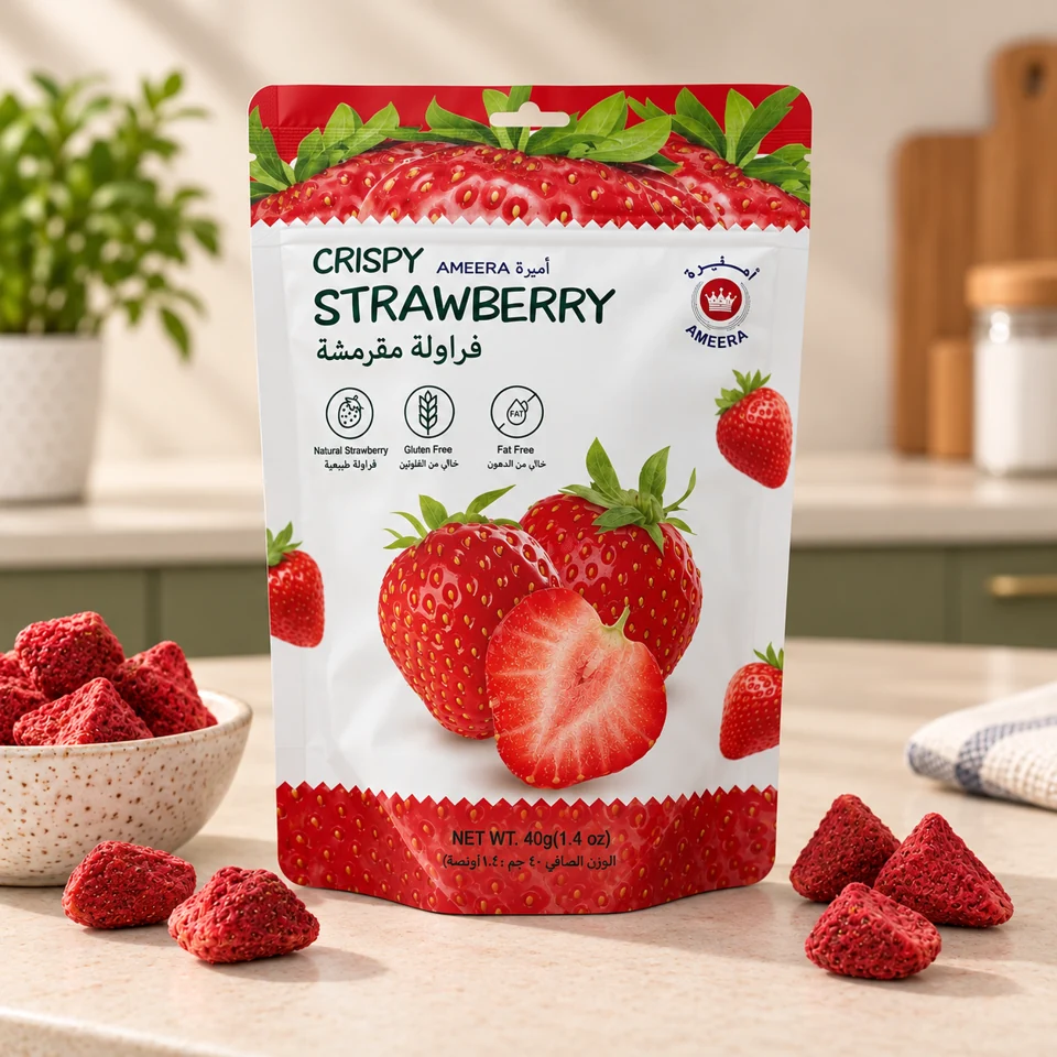 Ameera Crispy Strawberry 40 g pouch