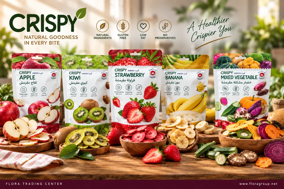 Ameera Crispy fruit and vegetable snack collection