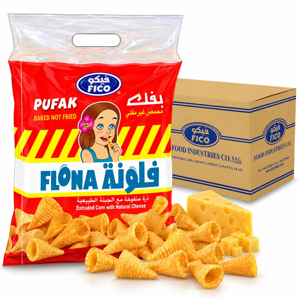 FICO Pufak Flona product and outer packaging