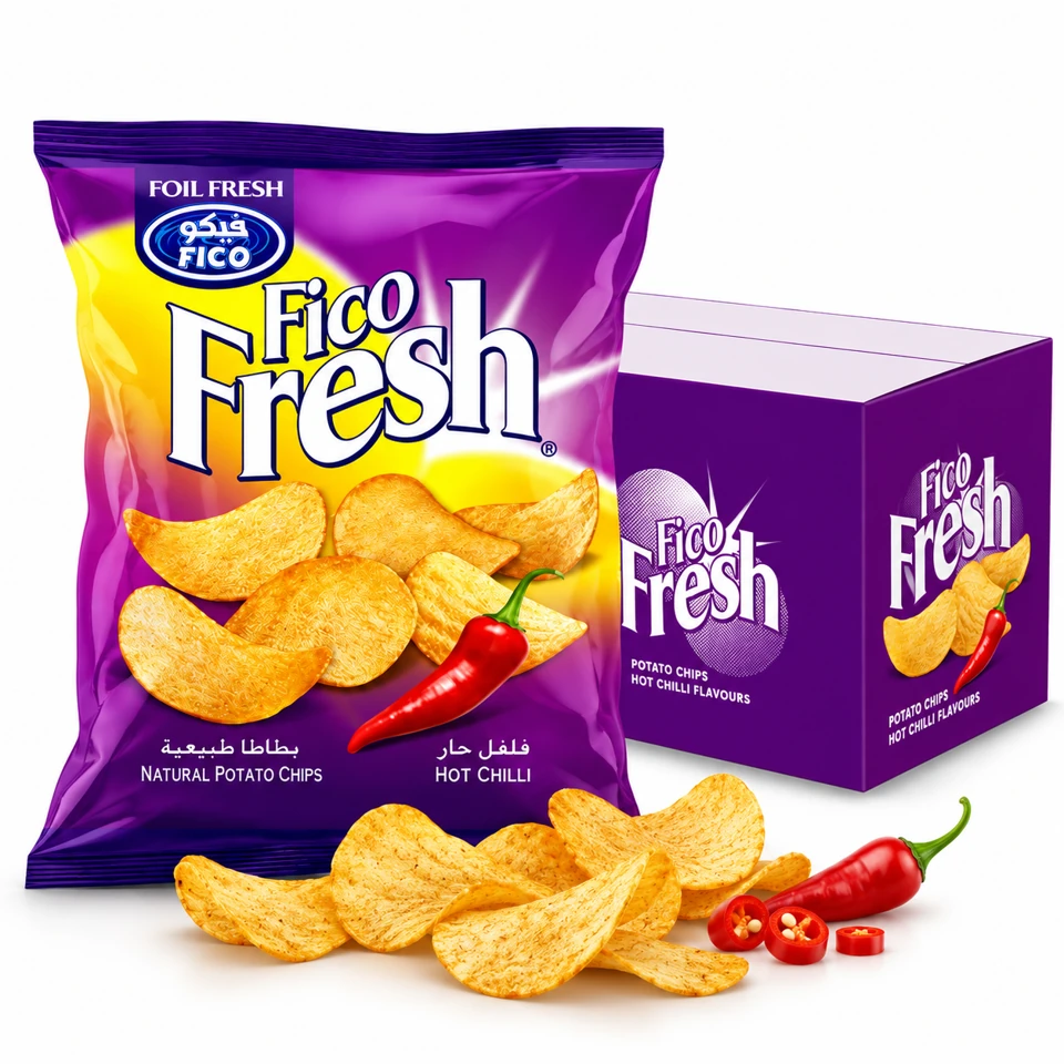 FICO Fresh Hot Chilli product and outer packaging