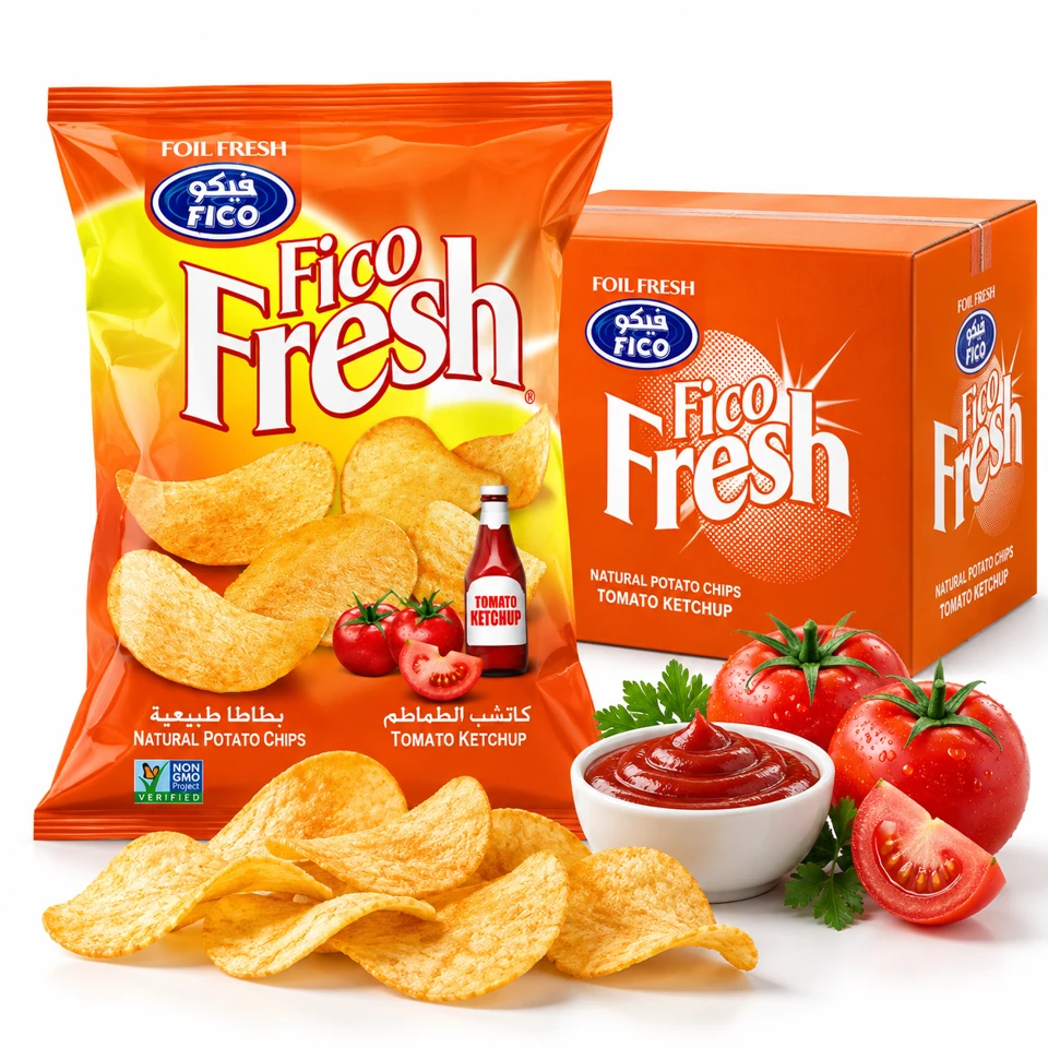 FICO Fresh Tomato Ketchup product and outer packaging