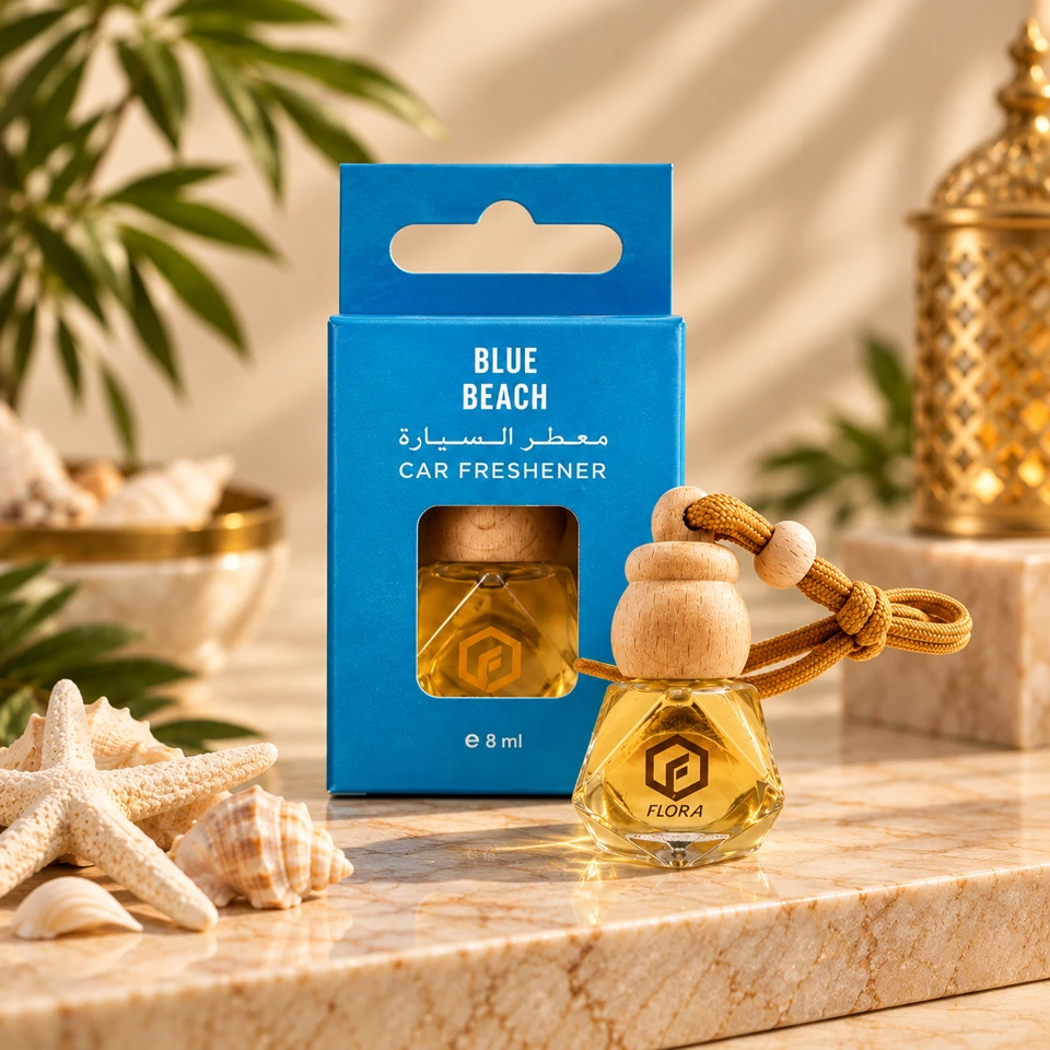 Flora Blue Beach hanging car fresheners 8 ml