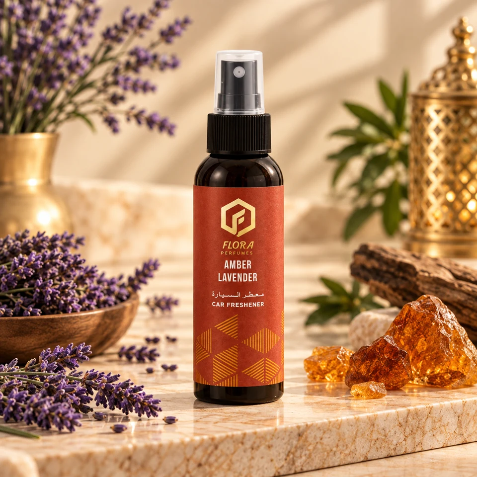 Flora Amber Lavender car sprays 100 ml