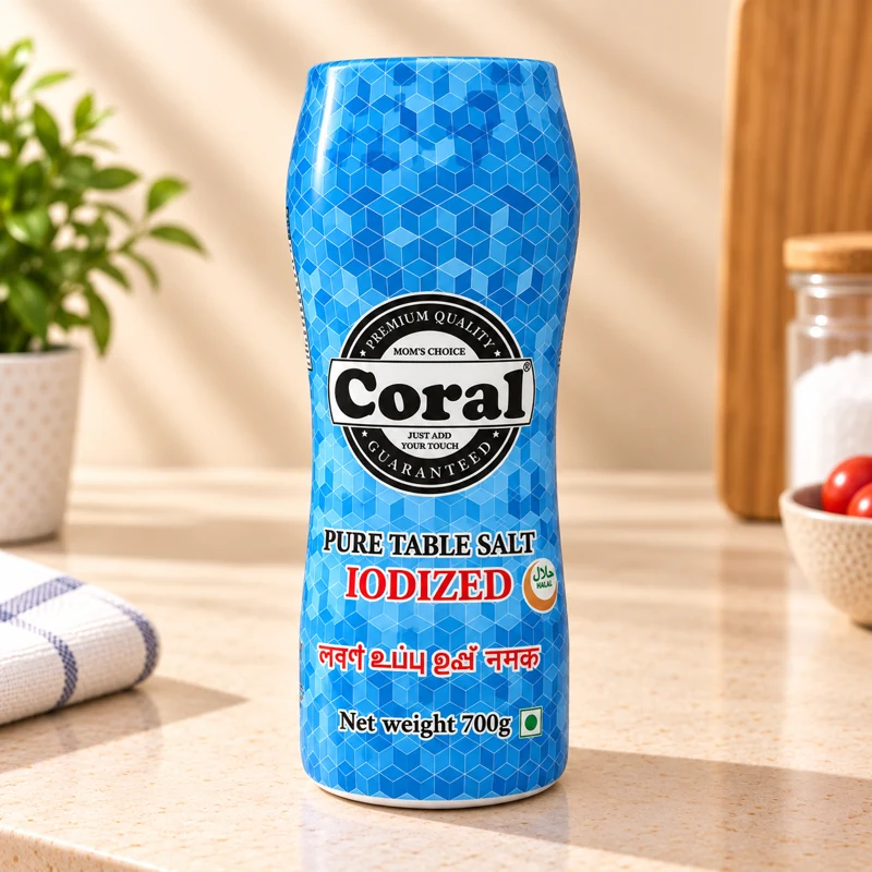 Coral Iodized Table Salt, 700 g canister