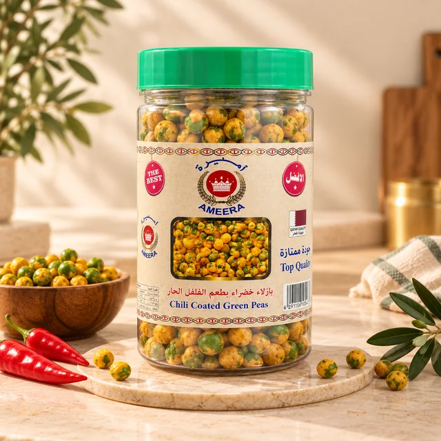 Chilli Coated Green Peas Jar